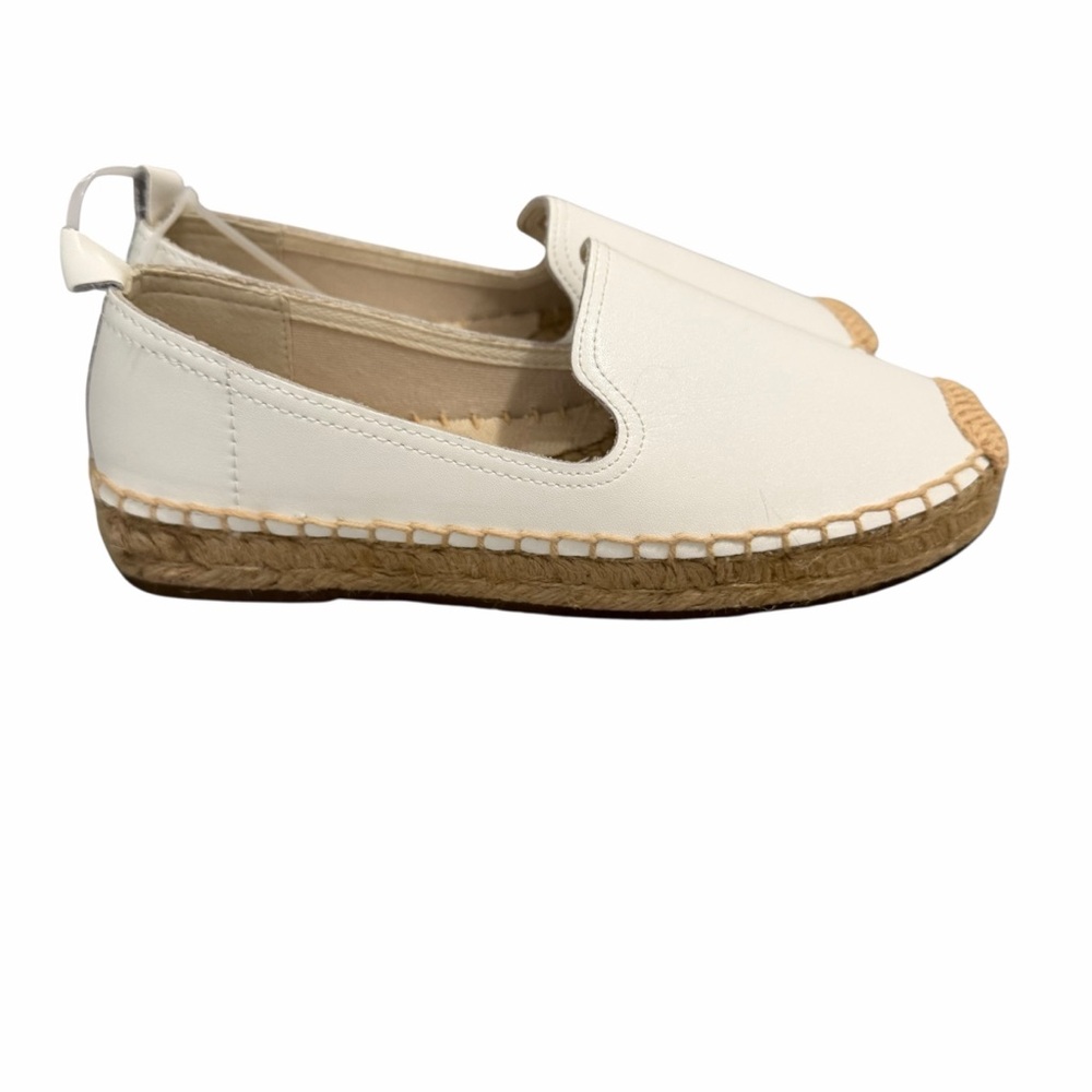 Espadrilles Leather Loafers/Classic Flat Cap-Toe Slip ons/Size: 7.5